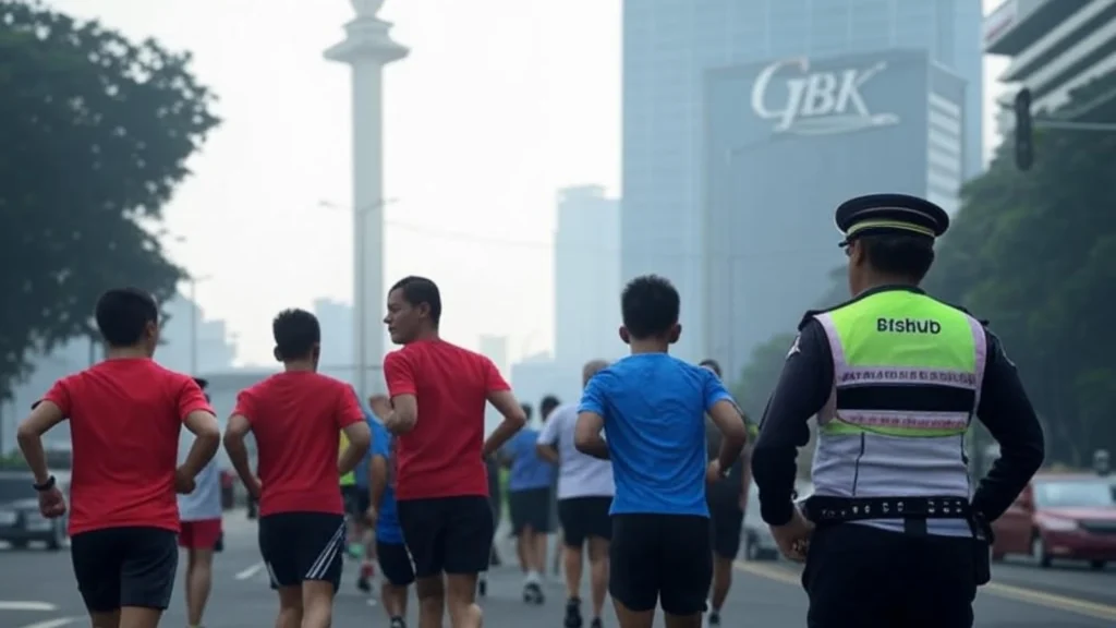 Persiapan Warga Jakarta Menghadapi Penutupan Jalan untuk Jakarta International Marathon 2025