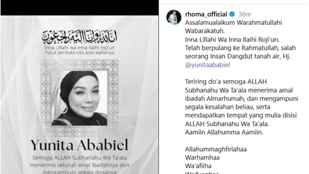 Kehilangan Besar di Dunia Dangdut: Yunita Ababiel Meninggal Dunia